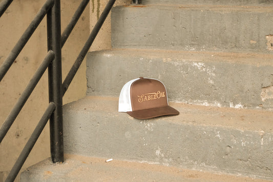 Classic Brown & White Trucker Hat